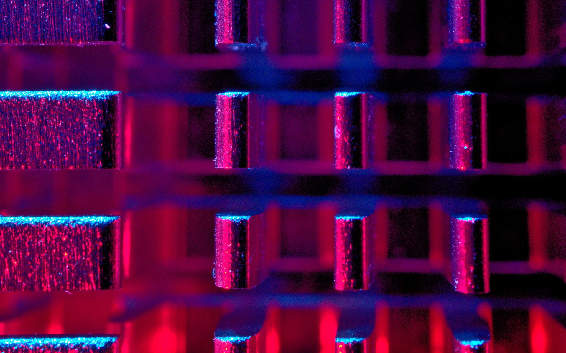 Abstract view of a CPU heatsink