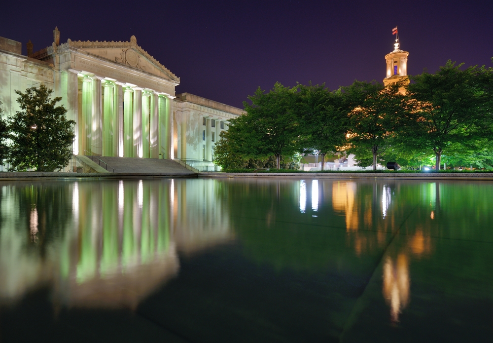 Image of the Tennessee state capital in Nashville, TN, for our guide to the Tennessee Information Protection Act data privacy law.
